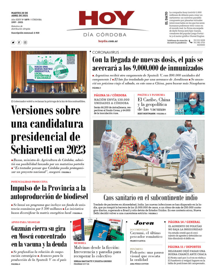 Portada del 20.04.2021