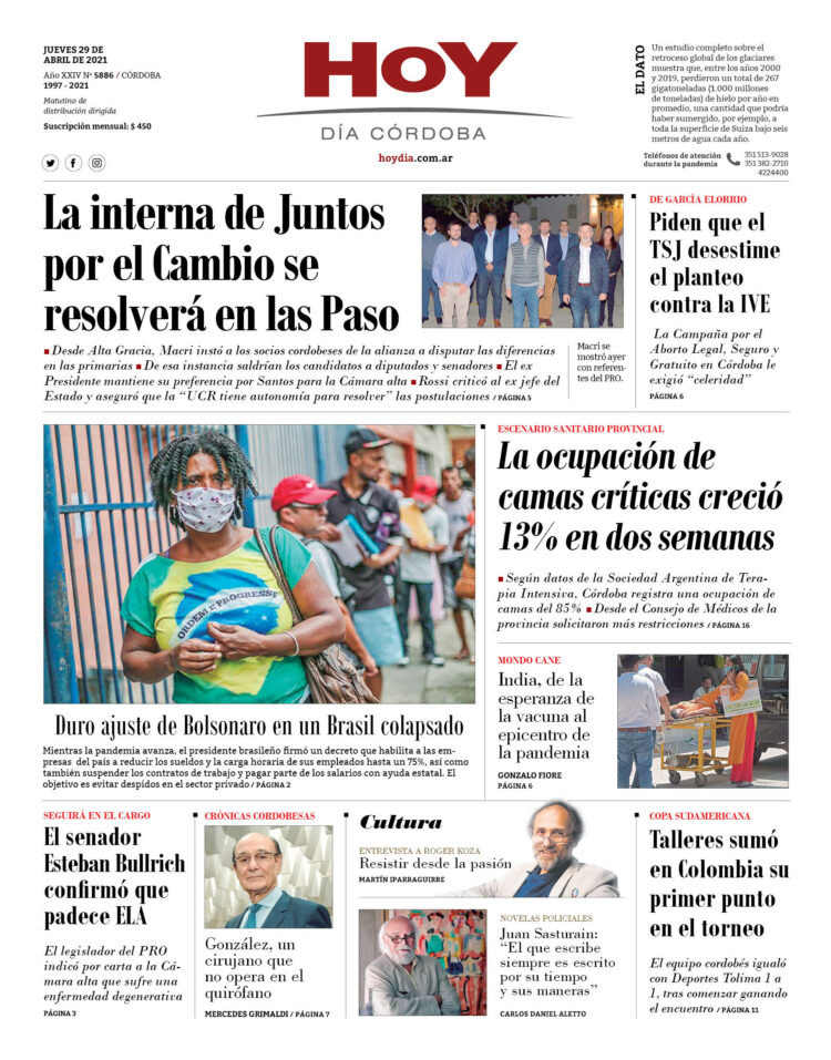 Portada del 29.04.2021