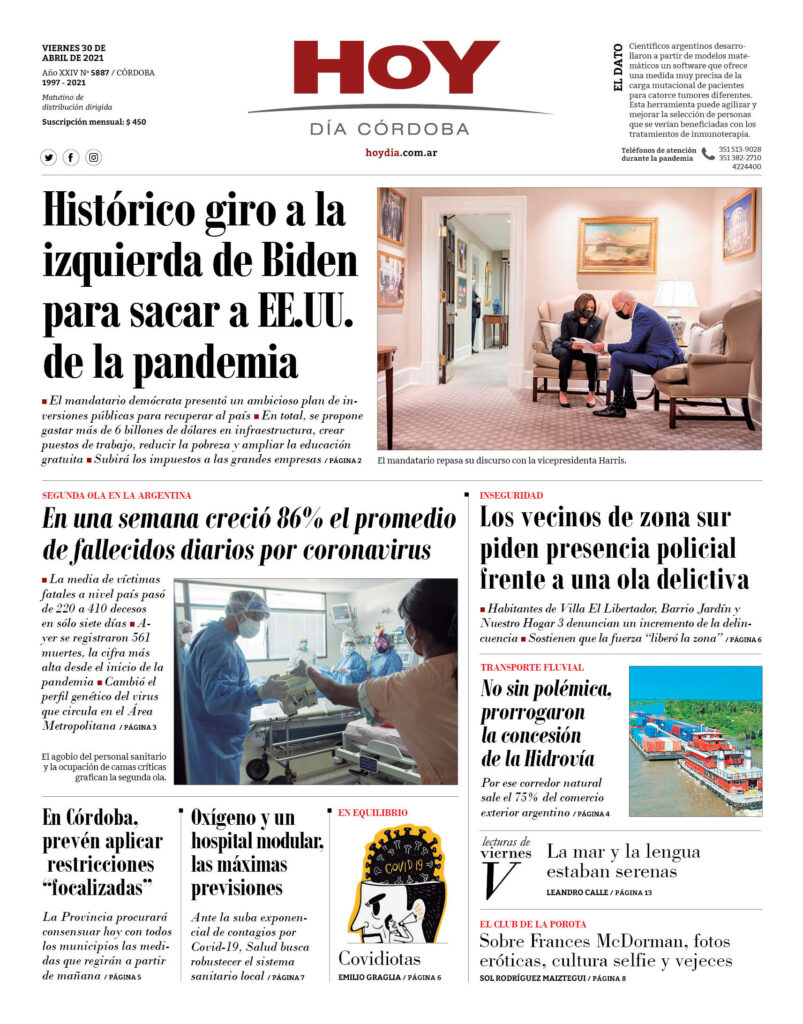 Portada del 30.04.2021 Portada del 30.04.2021