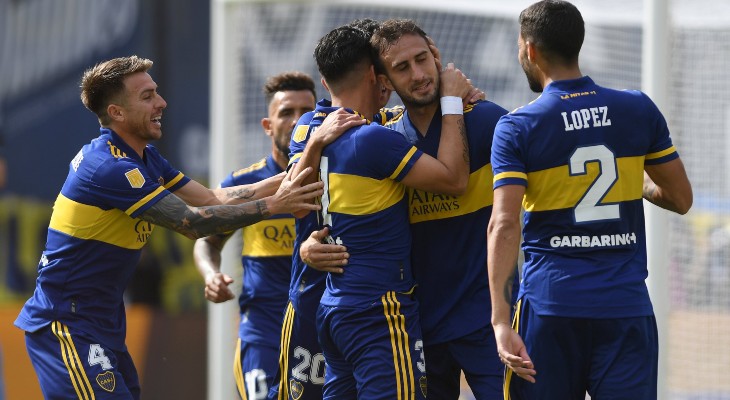 Boca triunfó 1-0 contra Lanús y se aseguró la clasificación