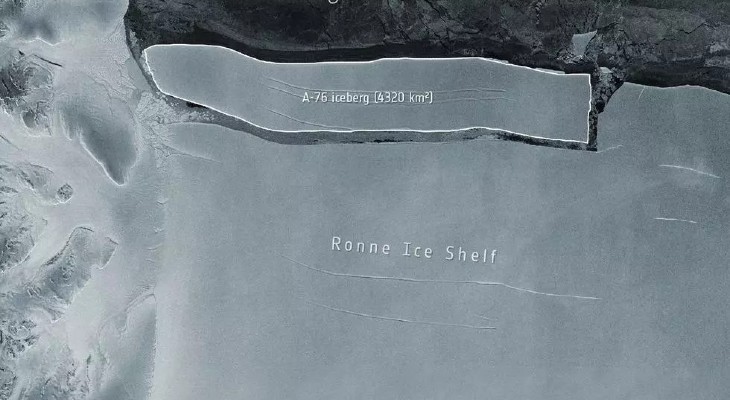 Hallan al iceberg más grande de todo el planeta en la Antártida
