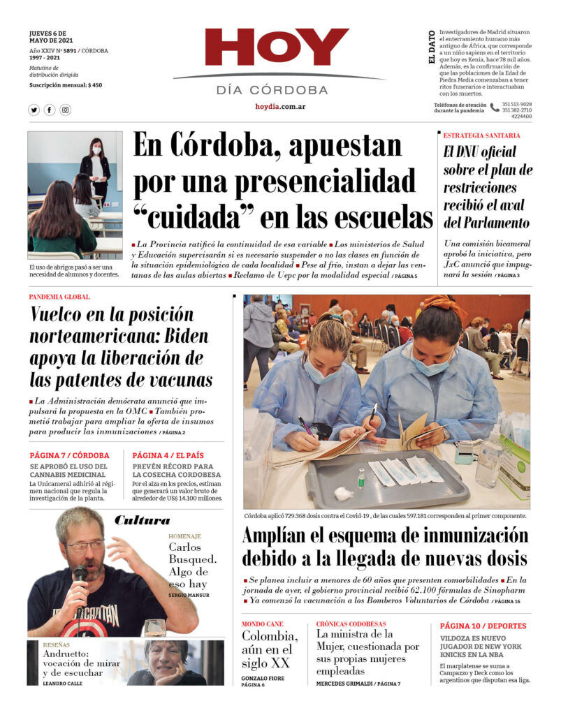 Portada del 06.05.2021 Portada del 06.05.2021