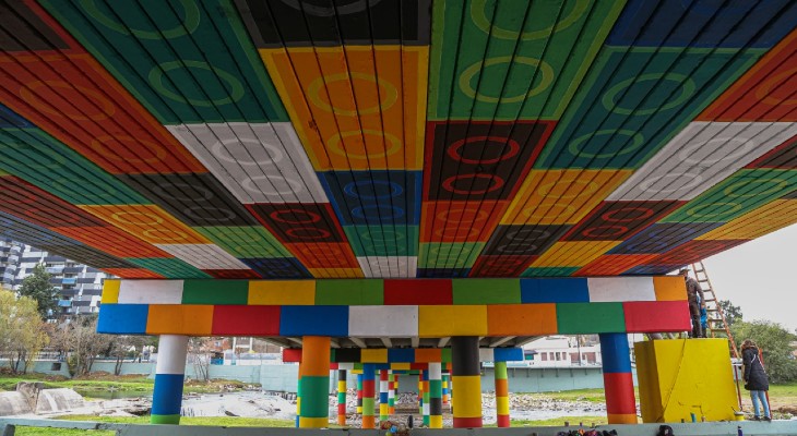 El Zípoli se convirtió en el primer Puente Lego de Córdoba