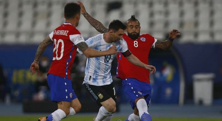 La selección argentina no pasó del empate ante Chile