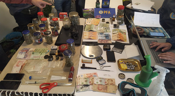 Hallan un laboratorio de marihuana al lado del Tribunal Federal Dos