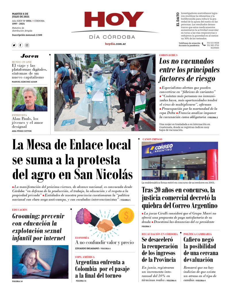 Portada 06.07.2021 Portada 06.07.2021