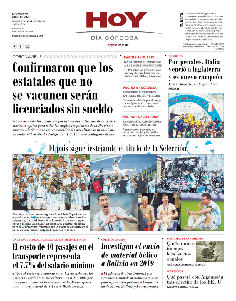 Portada 12.07.2021 Portada 12.07.2021