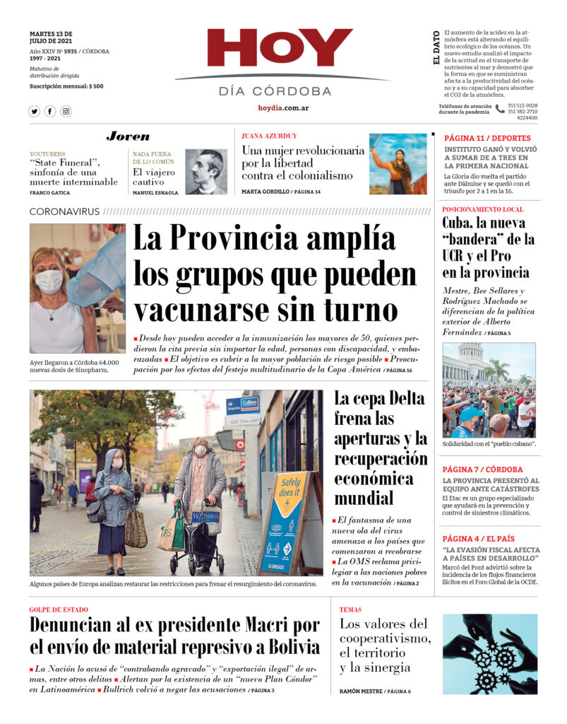 Portada 13.07.2021 Portada 13.07.2021