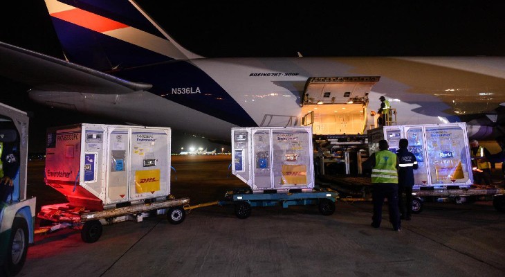 Llegó un nuevo vuelo de Aerolíneas con 768 mil dosis de Sinopharm Llegó un nuevo vuelo de Aerolíneas con 768 mil dosis de Sinopharm