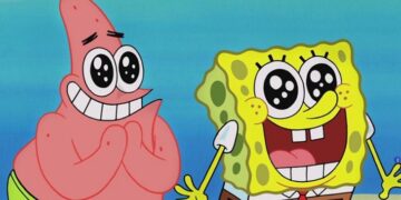 Captan la versión de Bob Esponja con Patricio en la vida real