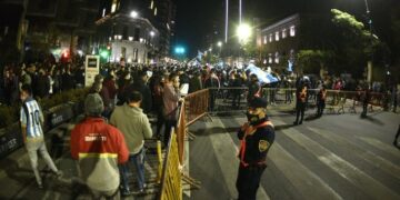 Los festejos por el triunfo argentino fueron masivos en Córdoba