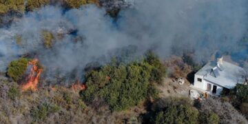 Los incendios arrasaron con el 60% de las sierras en 30 años