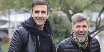 Los productores de Showmatch, Prada y Hoppe, visitaron el Museo Ana Frank