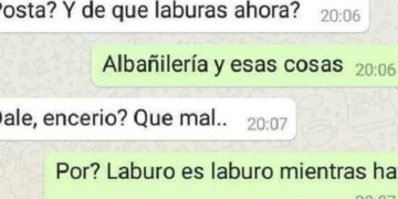 Se enteró que el chico que le gustaba era albañil y lo dejó