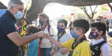 Se inauguraron tres plazas recuperadas en la Ciudad