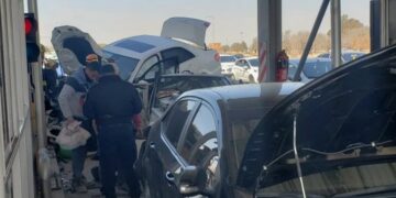 Choque en cadena se registró en el peaje a la altura del Aeropuerto