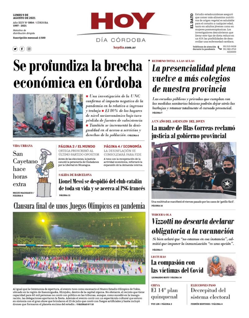 Portada 09.08.2021 Portada 09.08.2021
