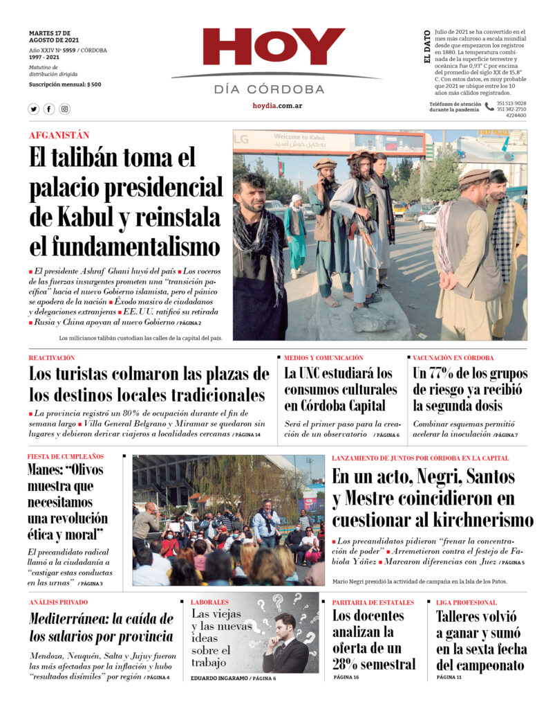 Portada 17.08.2021 Portada 17.08.2021