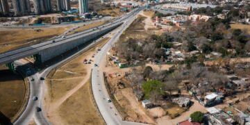 Desvío de tránsito en un enlace a altura de El Tropezón