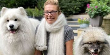 Se hizo hacer una bufanda con los pelos de sus perros, pero la usó una sola vez