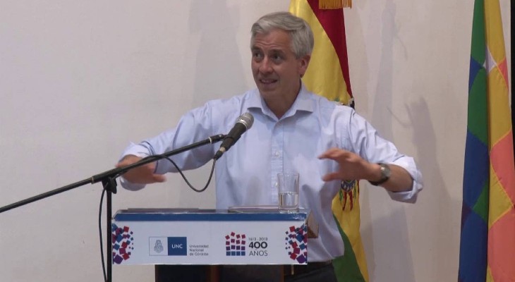 García Linera dará una disertación en un ciclo de la UNC
