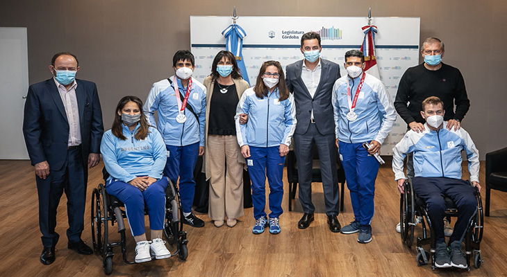 Desde Legislatura, reconocieron a los cordobeses paralímpicos de Tokio