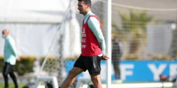 La Selección Argentina se entrenó por primera vez en el país