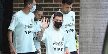La Selección hizo su primera práctica en Brasil