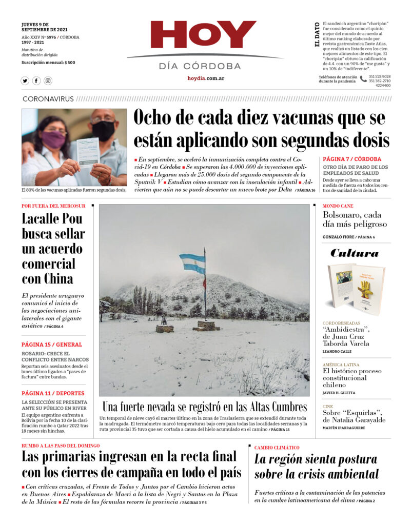 Portada 09.09.2021 Portada 09.09.2021