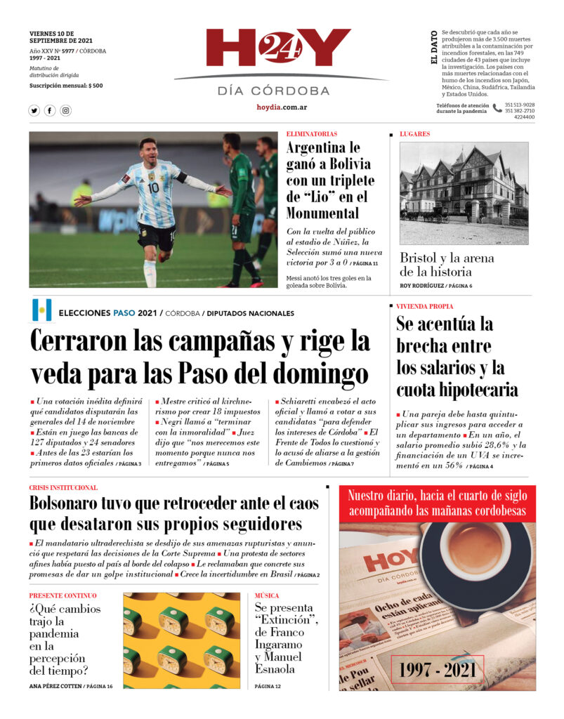 Portada 10.09.2021 Portada 10.09.2021
