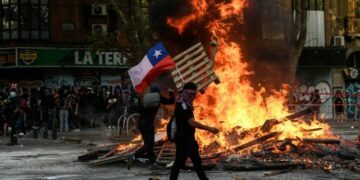 Chile se volvió a encender en el aniversario del estallido social