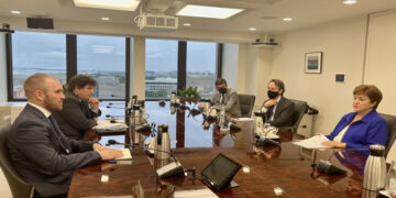 Guzmán mantuvo un nuevo cara a cara con Georgieva