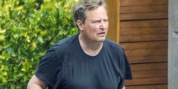 Reapareció Matthew Perry y causó preocupación por su estado