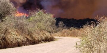 Controlan un foco en La Granja pero sigue activo otro en Traslasierra