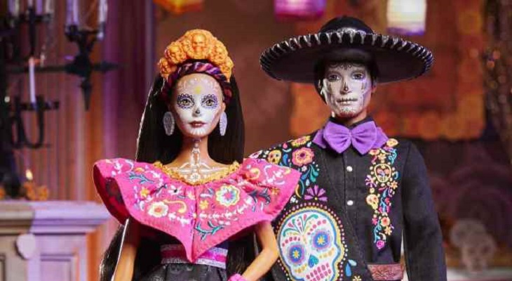 Barbie y Ken celebran el Día de los Muertos