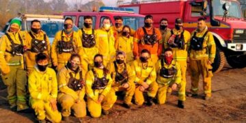 Los bomberos voluntarios cordobeses