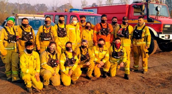 Los bomberos voluntarios cordobeses