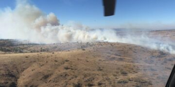 Los incendios no cesan: se encuentra activo el foco en Tala Cañada