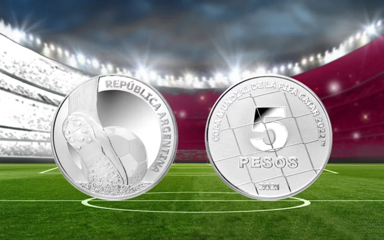 El Banco Central emitió una moneda de plata para conmemorar el Mundial de Qatar 2022