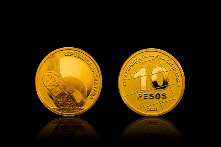 El Banco Central emitió una moneda de plata para conmemorar el Mundial de Qatar 2022