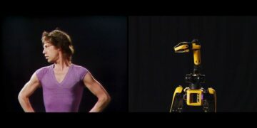 Robots recrean la coreografía de una canción de los Rolling Stones