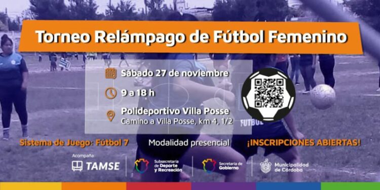 Se realizará en Córdoba un torneo relámpago de fútbol femenino