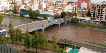 El temporal provocó inundaciones en la ciudad