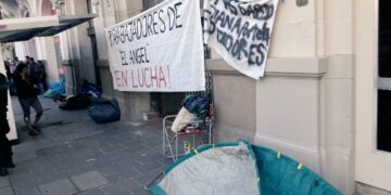 Tras el acampe en plaza San Martín se reafirmó la libre circulación en media calzada
