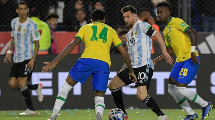En un partido parejo, Argentina empató con Brasil