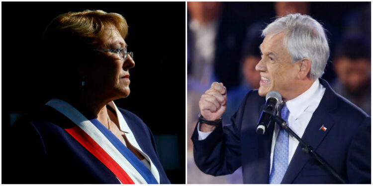 Bachelet y Piñera se involucran en la campaña