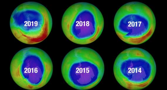 Se agrandó el agujero en la capa de ozono sobre la Antártida