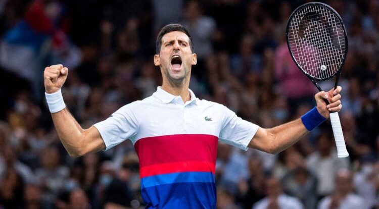 Djokovic derrotó a Medvedev y es campeón del Masters de París por sexta vez
