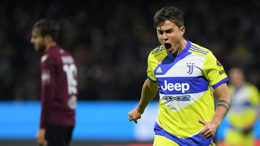 Con gol de Dybala, Juventus se recuperó ante Salernitana