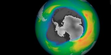 Se agrandó el agujero en la capa de ozono sobre la Antártida